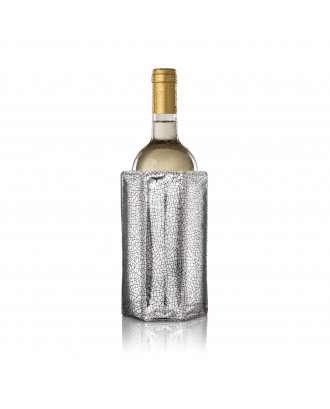 Husa pentru racirea sticlelor de vin, argintiu - VACU VIN